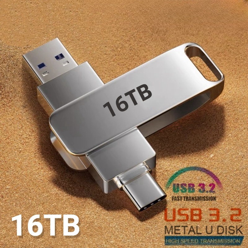 Xiaomi 16 ТБ 3,2 флэш-накопители высокоскоростной USB-перенос металлический флэш-накопитель карта памяти флэш-диск Memoria водонепроницаемый флэш-накопитель