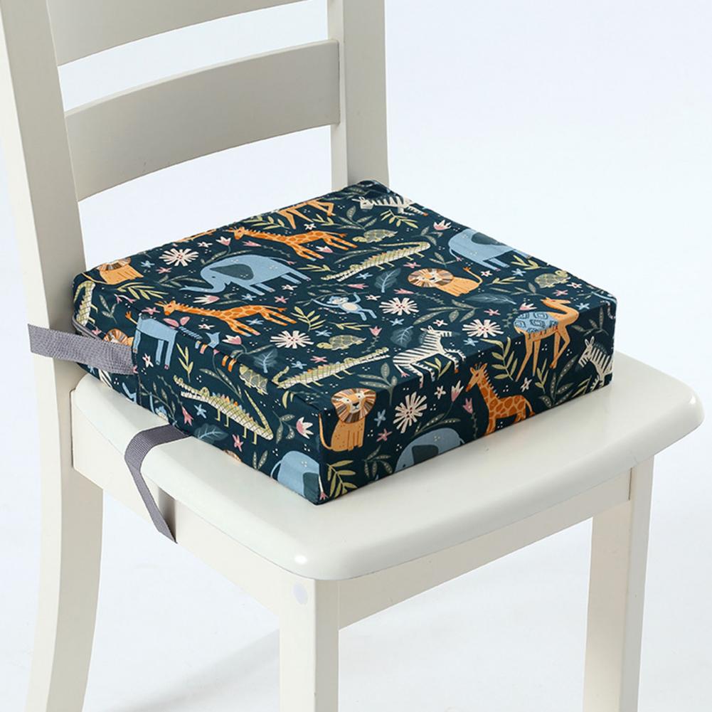 Children Chair Heightened Cushion Heightened Kids' Dining Square Cushion Chair Pad