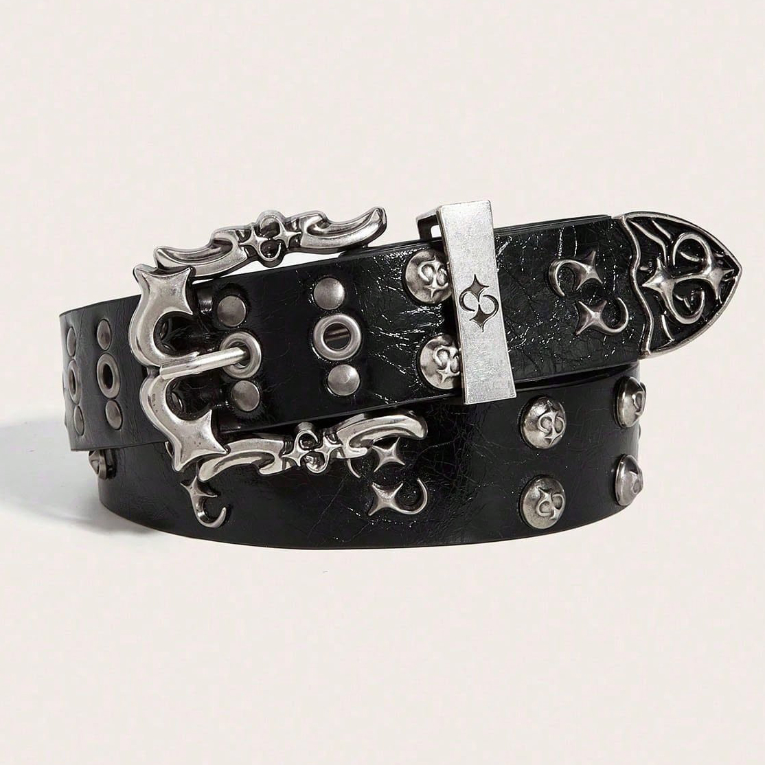 Retro Herenriem Bohemian Stijl - Gepersonaliseerde Mode Riemen voor Heren en Dames Punk Rock Y2K Riemen - Voor Jeans, Jurken & Casual Kleding