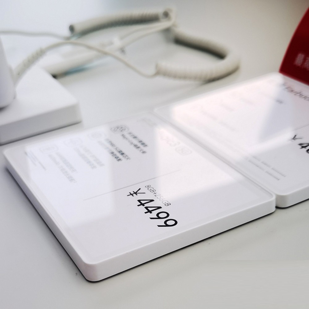 Tableau d'étiquette de prix ABS pour téléphone portable, affichage d'étiquette de prix de bureau