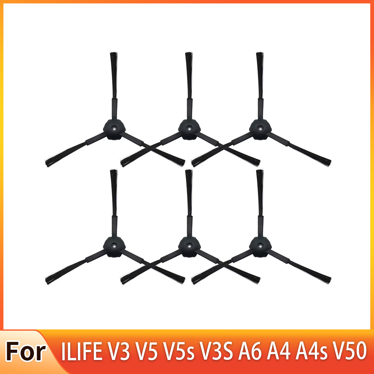 For ILIFE Replacement Side Brush For ILIFE V3 V5 V5s V3S A6 A4 A4s V50 V55 X5 Accessories Vacuum Cleaner Spare Parts Consumables