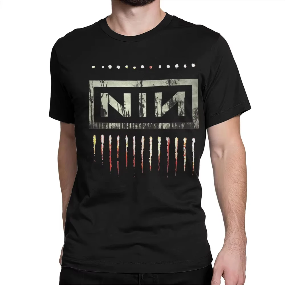 Nine Polegada unhas nin rock band vestuário masculino feminino algodão t camisa de algodão impressão oversized camiseta verão unisex roupas
