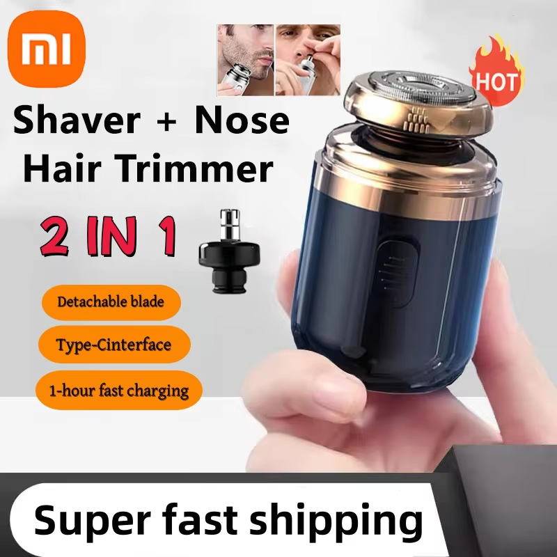 Xiaomi 2-en-1 rasoir électrique Rechargeable nez tondeuse hommes nez épilation rasoir Portable Mini couteau hommes rasoir