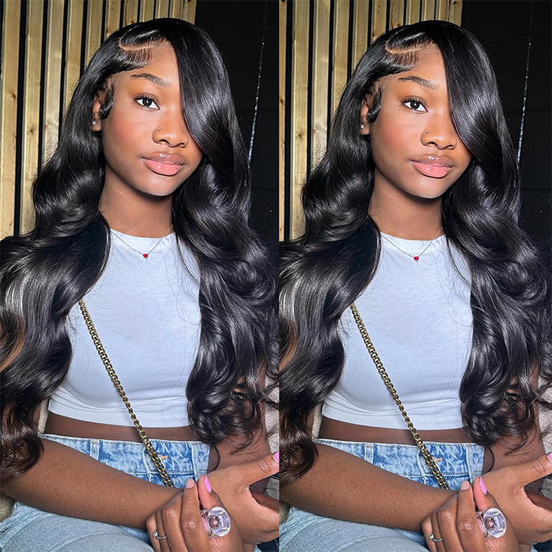 13x6 Wig rambut palsu renda Frontal Body Wave dengan kepadatan 200 Wig rambut manusia Remy 36 inci gelombang longgar 13x4 Wig renda depan telah ditanami untuk wanita