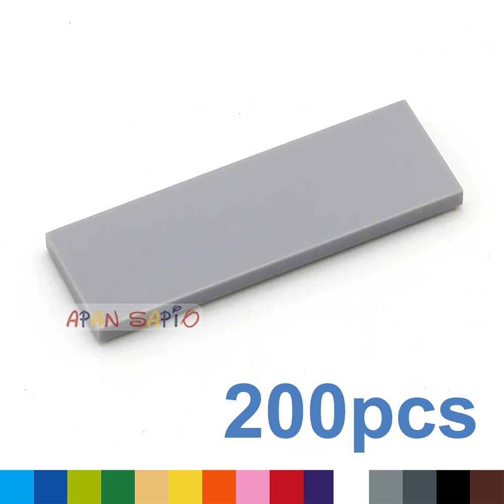 200 sztuk DIY klocki rysunek cegły płytka ceramiczna 2x6 edukacyjne kreatywne rozmiary zabawki dla dzieci kompatybilne z 69729