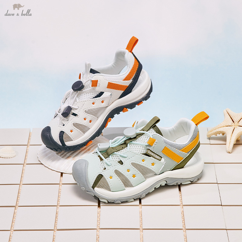 Dave Bella Boys' Summer Sandals Comfortable Beach Shoes for Kids Boys Sports Sandals Children Baby Sandalias DB2251797
