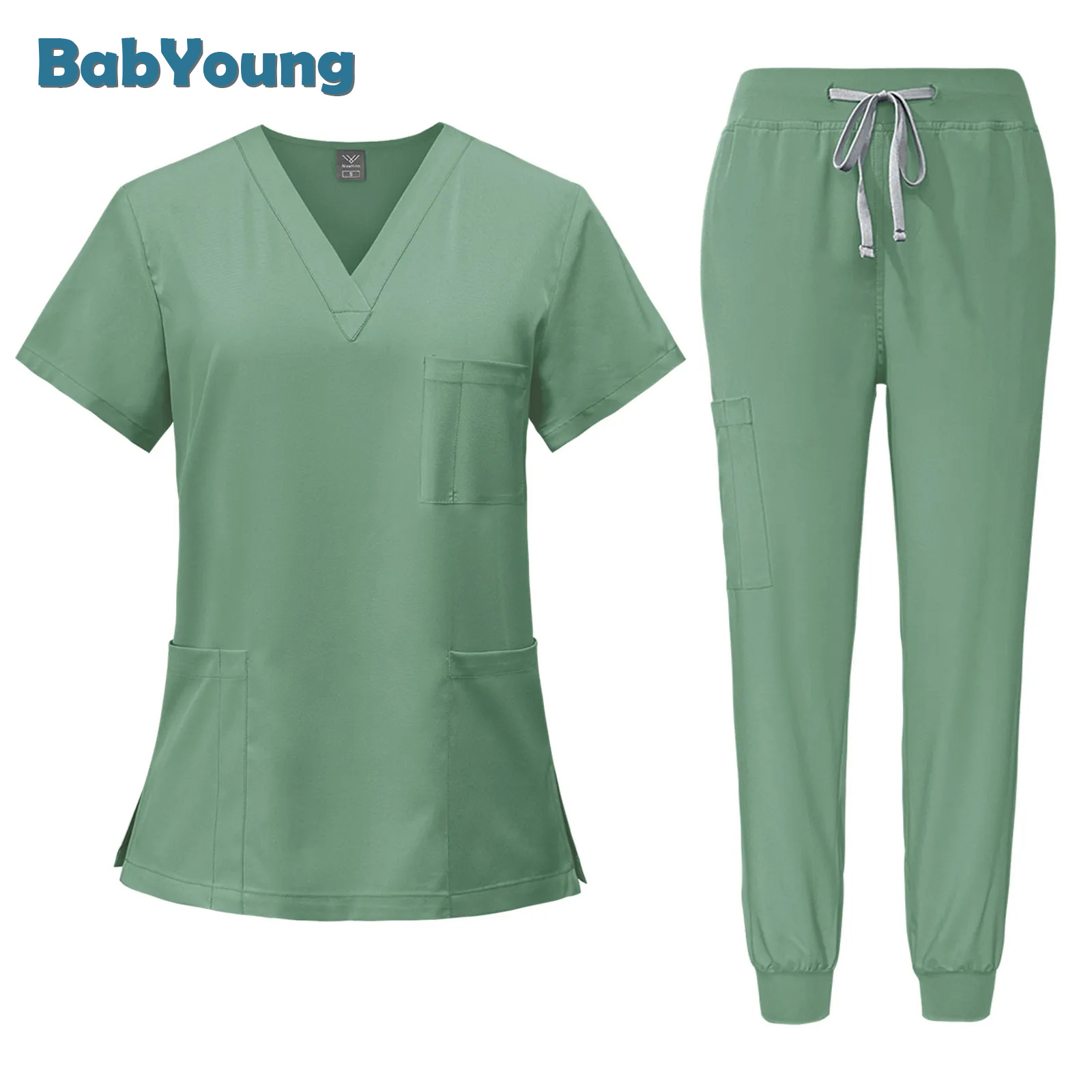 Uniforme de enfermera de farmacia de manga corta Unisex Multicolor, ropa de trabajo para médico de Hospital, uniformes de cirugía Dental Oral, conjuntos de batas médicas