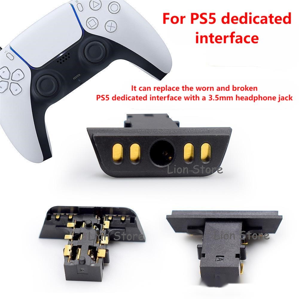 50 sztuk-200 sztuk/partia dla PS5 joystick gniazdo ładowania uchwyt na słuchawki wtyczka ogonowa gniazdo słuchawkowe