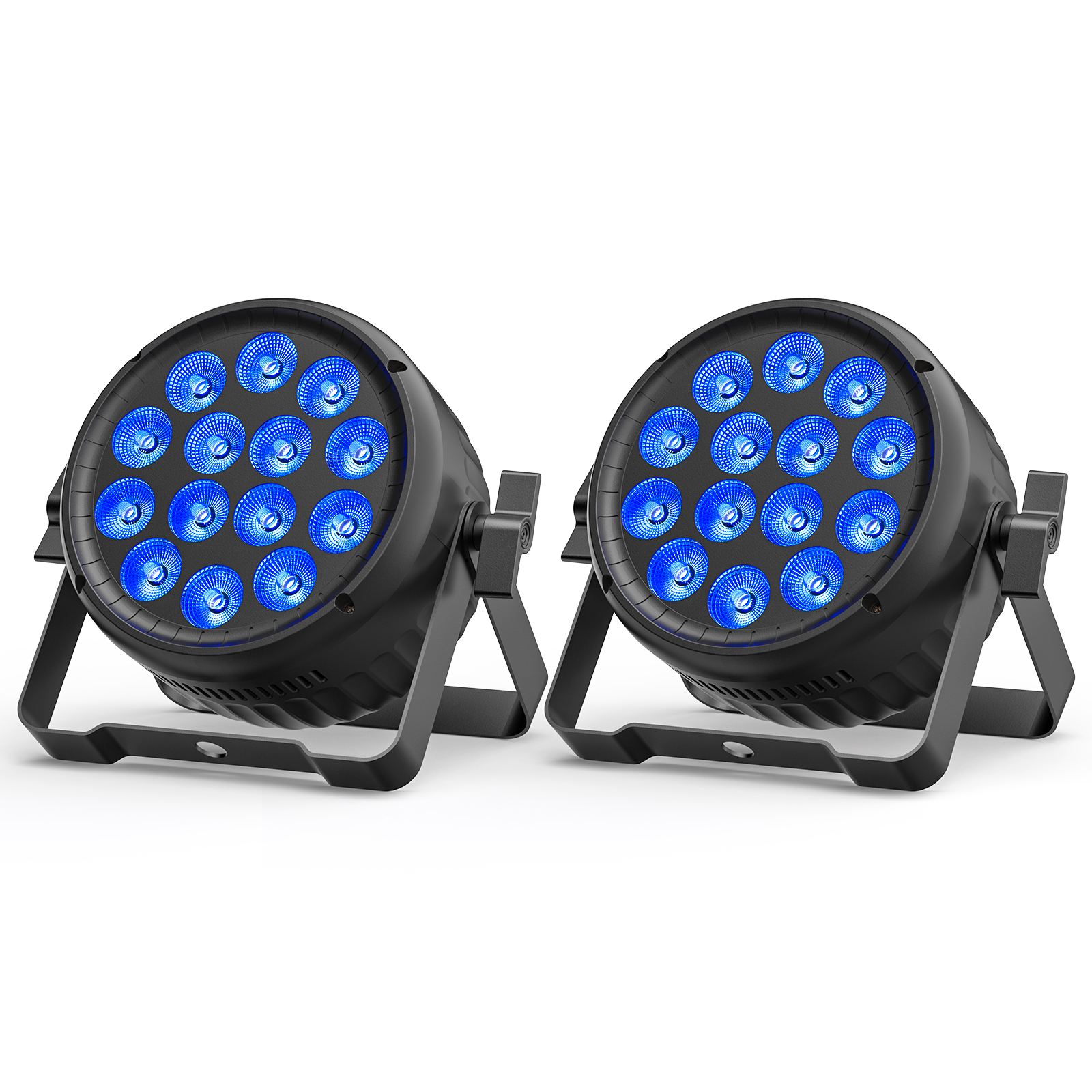 U'King 2PCS 180W RGBW PAR Light DMX512 STAGE Light 4/8CH 14x15W RGBW LED PAR Light สีสันผลแสงสําหรับ DJ DISCO PARTY