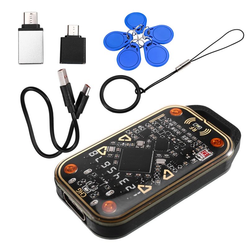 CJSD-Chameleon Ultra V3.0 Эмулятор считывателя смарт-карт RFID + 5XUID Копировщик брелоков-ключей 125 кГц 13,56 МГц, копировщик ID/IC меток