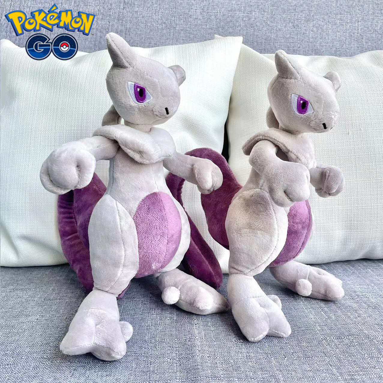 Pokemon Mewtwo Plüsch tier 30cm Anime Cartoon Stofftier Baumwolle Kissen Sofa Puppe Party Geschenk für Kind Junge Mädchen Raum dekoration