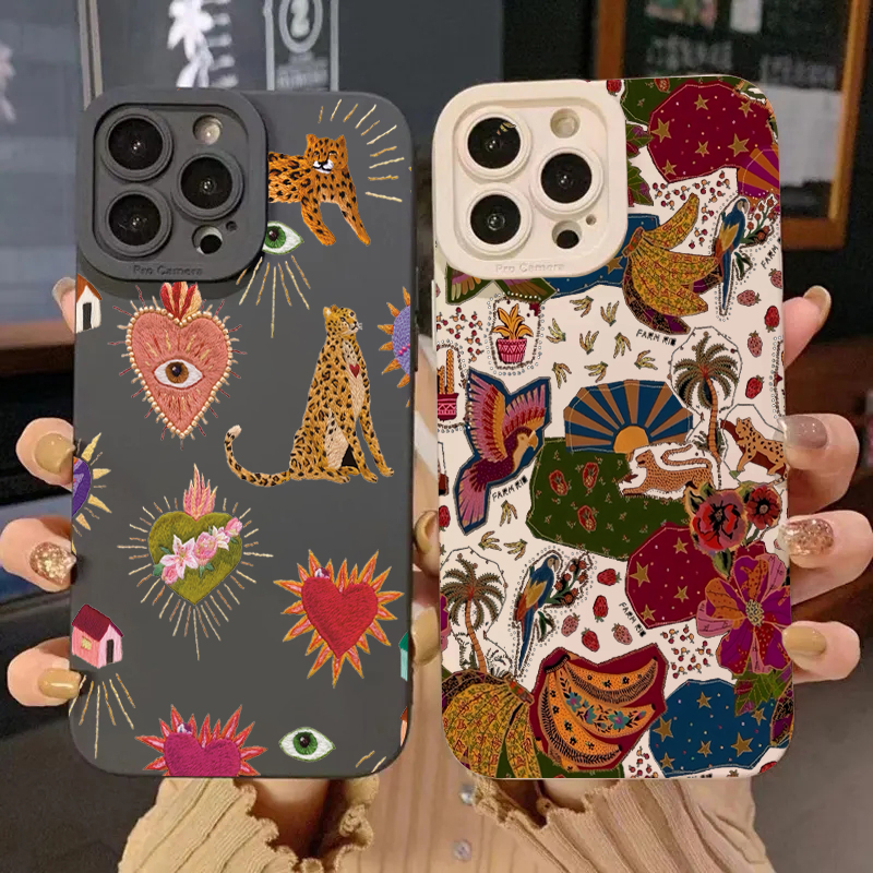 Etui na telefon z motywem kwiatów i leopardziej wzórki na oczy, silikonowe, do Samsung Galaxy S26 S25 S24 S23 S22 S21 Ultra Plus FE A16 A06 A26 A54 A33 A56