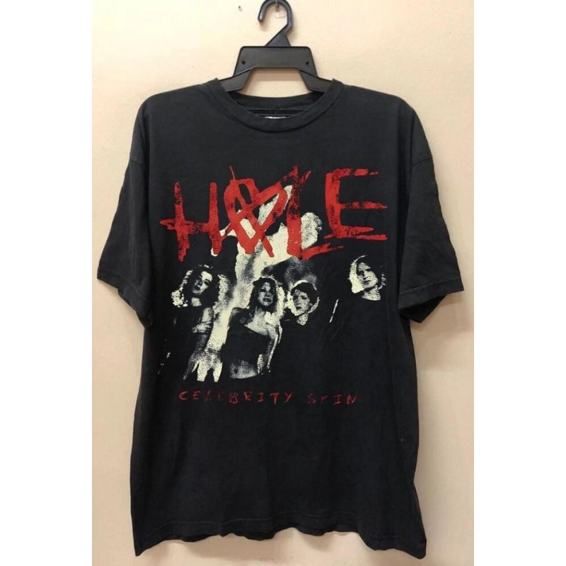 T-shirt Hole Band, T-shirt Unisex in Puro Cotone, T-shirt Anni '90, T-shirt da Uomo Estiva Nuova Casual Adatta sia per Uomini che per Donne