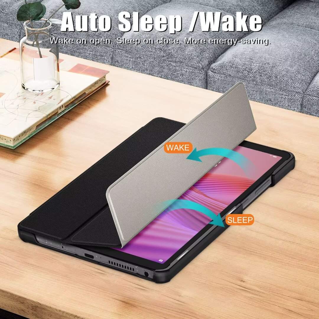 Casing untuk Lenovo Tab One 8.7 inci casing pelindung bahan kulit PU fungsi Kickstand tahan guncangan kualitas tinggi