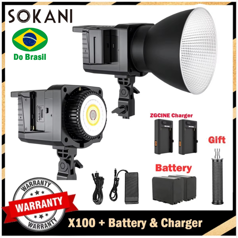 Sokani X100แอปควบคุมแสงสี RGB, ไฟ LED ติดแฟลชวิดีโอ100W แบบสองสีสำหรับการถ่ายวิดีโอในสตูดิโอ