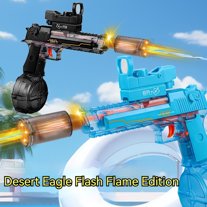 Desert Eagle Squirt ของเล่นสําหรับคุณปืนฉีดน้ําไฟฟ้าที่มีประสิทธิภาพปืนฉีดน้ําปืนพกของเล่นเด็กอัตโนมัติปืนพกปืนผู้ใหญ่เกม