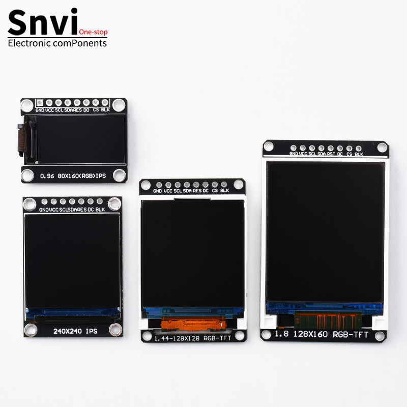 Snvi TFT IPS LCD Display Modul 0,96/1,3/1,44/1,8 Zoll 7P SPI Schnittstelle ST7735 ST7789 Treiber Farbbildschirm für Arduino ESP32