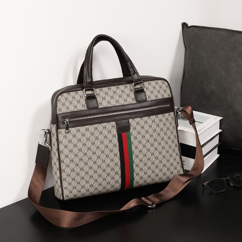 Business Briefcase Men Fashion Letter Print Hand Bag Men Crossbody Bags Travel 14 inch Laptop Briefcases Handbags Shoulder Bags