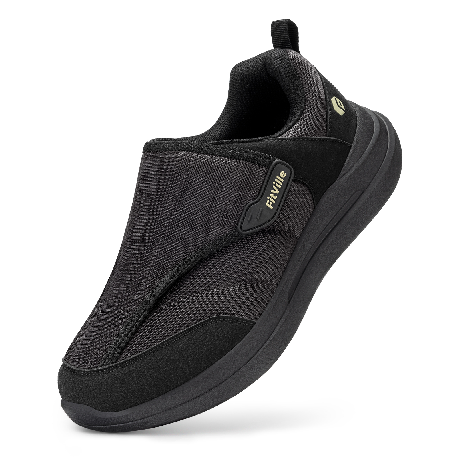 Sapatos Diabéticos Masculinos Fitville, Casuais, Ortopédicos, Extra Largos, para Pés Inchados, Slip-On, para Idosos, Alívio da Dor nos Pés, Neuropatia