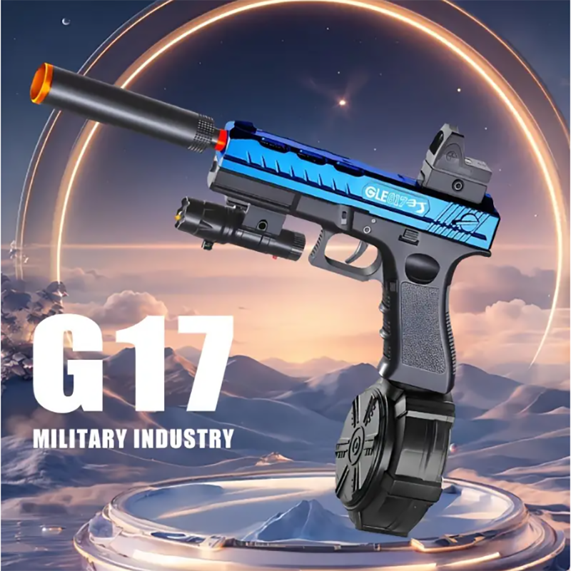 Nova pistola de brinquedo g17 pode lançar bombas de gel transfronteiriças mais vendidas com bateria de 7.4v poderosa modelo de brinquedo de verão ao ar livre presente da família