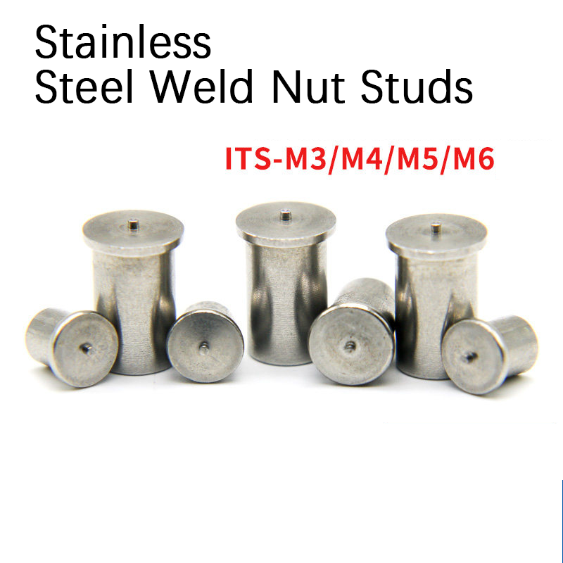 50/100 stuks ITS-M3/4/5/6 RVS Lasmoer Studs Puntlasmoer Kolommen Industriële kwaliteit Lasbevestigingen voor plaatwerk
