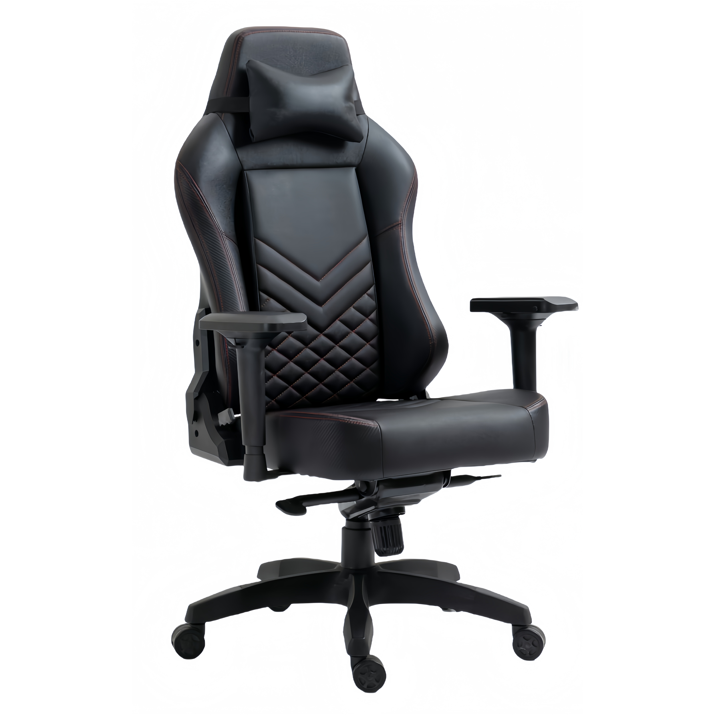 Silla de Juego de Carreras de Cuero PU Negro de Alta Calidad