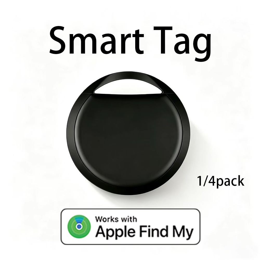 Apple Find My対応スマートタグ1/4パック – Bluetoothアイテムトラッカー（紛失アラート＆大音量ビープ音付き）鍵、財布、荷物用