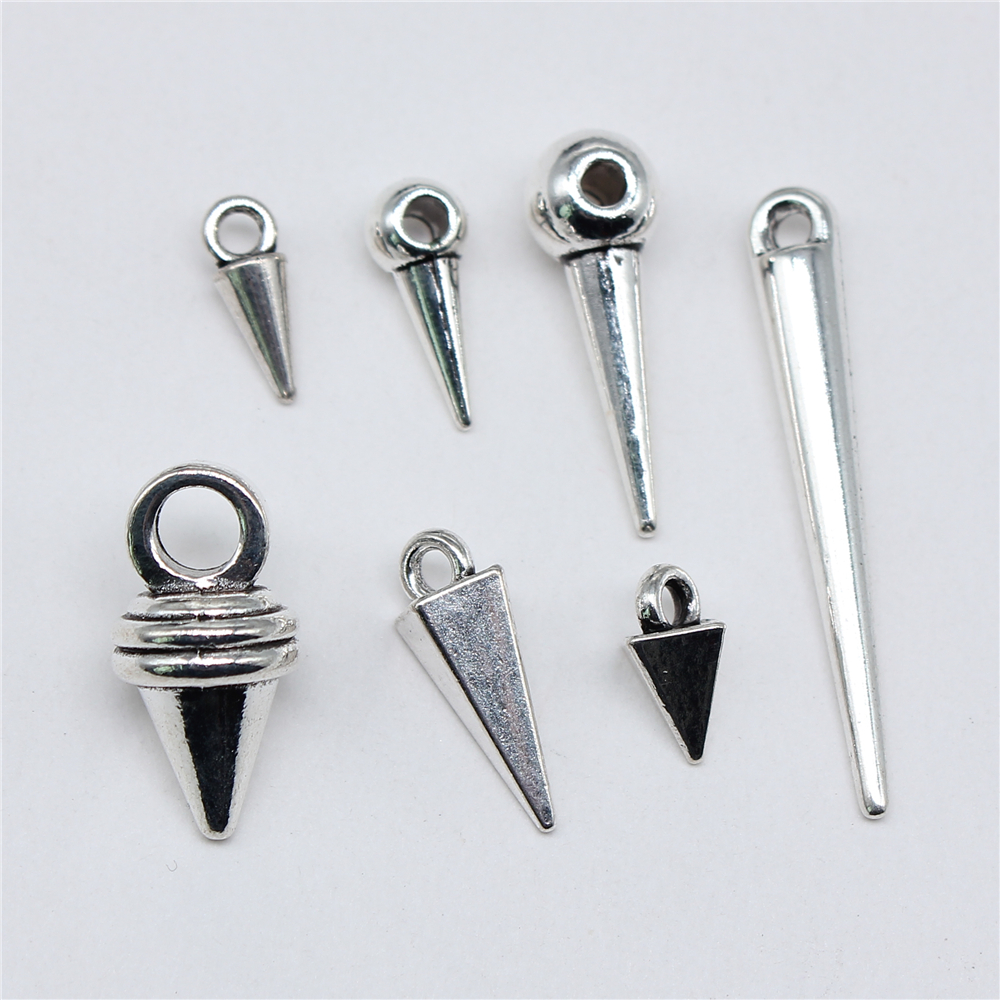 Breloques Bodkin en forme de poinçon, Styles gothiques, pour la fabrication de bijoux, pendentifs de couleur argent Antique, résultats de fabrication artisanale, DIY, 20 pièces