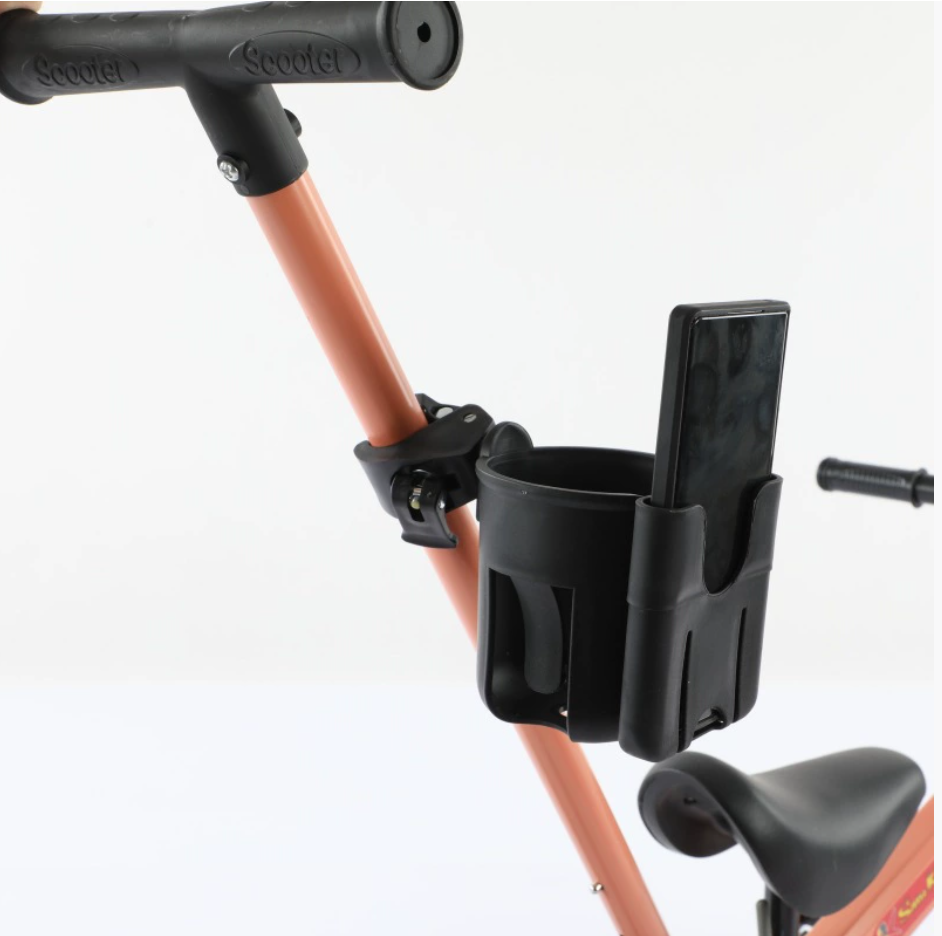 Suporte de copo de água para carrinho de bebê com suporte para celular, suporte para garrafa de água universal para bicicleta elétrica