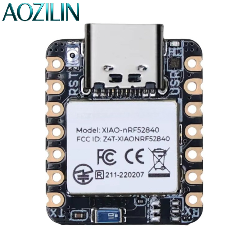 AOZILIN Mini Multi-Protocol MCU Module nRF52840 nRF54L15 Support BLE Zigbee Thread Matter Ultra Low Power IoT Development Board