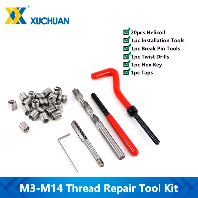25 Cái Chủ Đề Bộ Công Cụ Sửa Chữa M3/M4/M5/M6/M7/M8/M10/m12/M14 Cho Phục Hồi Hư Tổn Đề Cờ Lê Chỉ Sửa Chữa Bit Kit