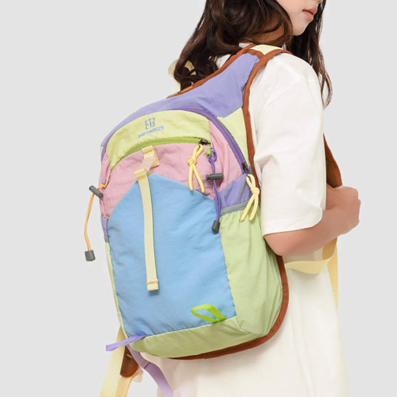 Modischer multifunktionaler Rucksack, kontrastierende Farben, geeignet für Reiserucksäcke, Sportrucksäcke, Wanderrucksäcke usw