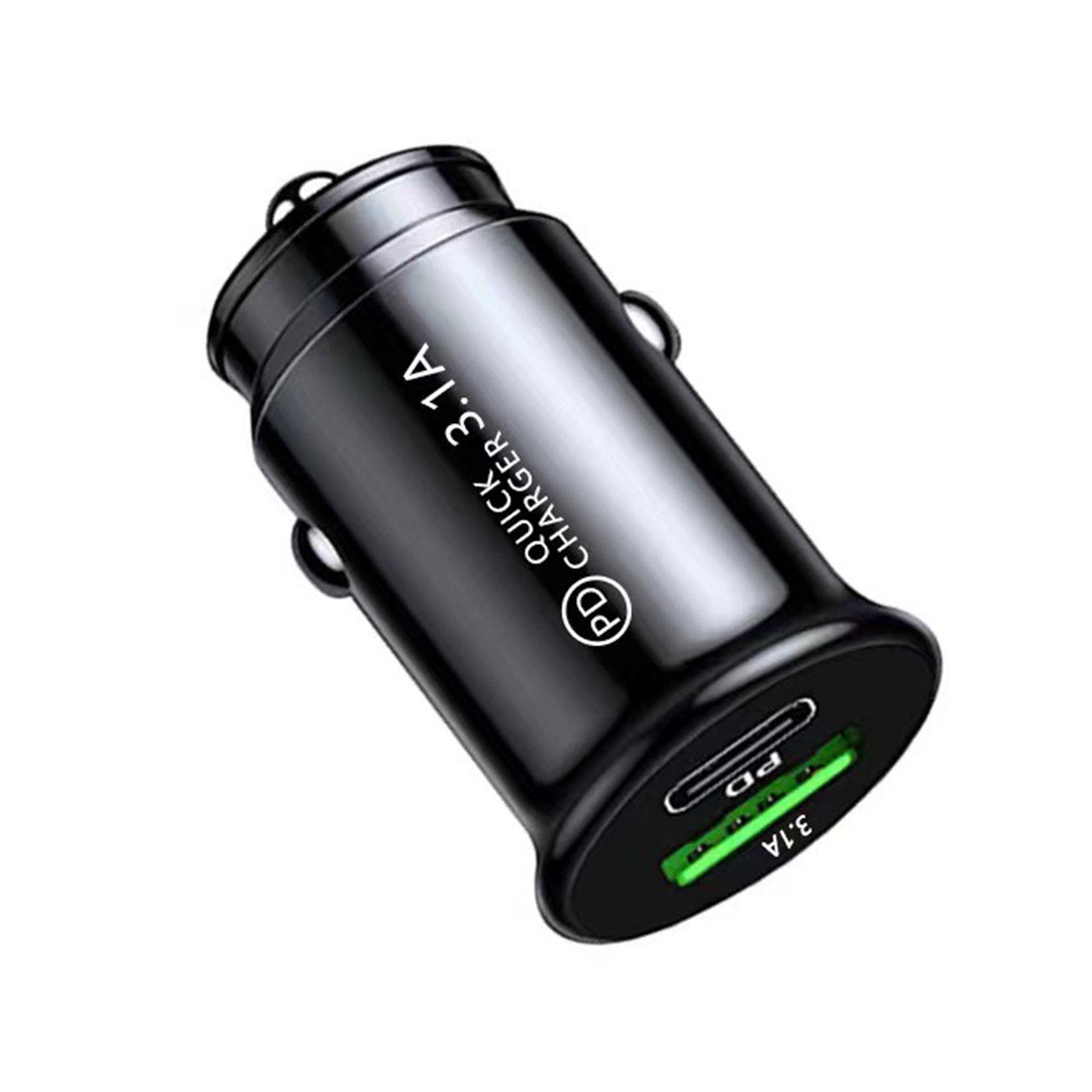 Cargador rápido de coche 3.1A USB PD tipo C QC 3,0, adaptador de salida de carga rápida para 12V 24V, coche, camión, barco, RV, motocicleta, 12V/24V