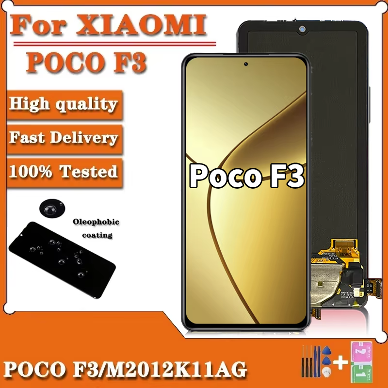 6,67 "экран для Xiaomi Poco F3 M2012K11AG ЖК-экран с рамкой, сенсорная панель, дигитайзер для Xiaomi 11i Mi11i Mi 11i