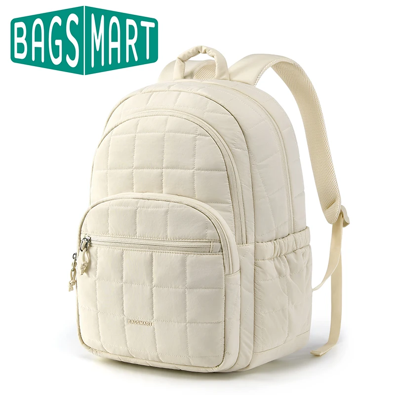 BAGSMART กระเป๋าเป้สะพายหลังผู้หญิงความจุขนาดใหญ่กระเป๋าเป้สะพายหลังกระเป๋าเดินทางที่เรียบง่ายกระเป๋าผู้หญิงกระเป๋าเป้สะพายหลังแล็ปท็อปสำหรับโรงเรียนวิทยาลัยสำหรับเด็กผู้หญิง