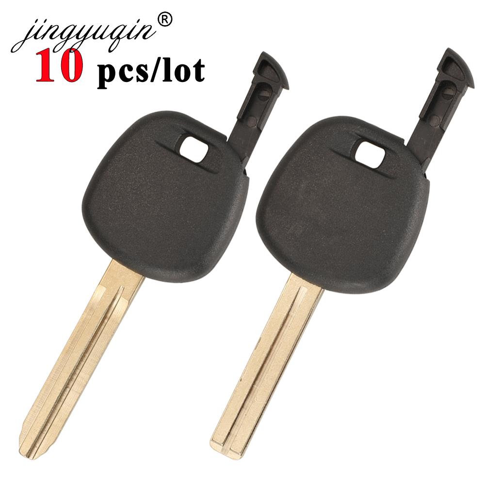 Jingyuqin 10 sztuk/partia wymiana kluczyka dla Toyota Corolla Yaris Avensis klucz transpondera Shell TOY48/TOY43 ostrze bez chipa