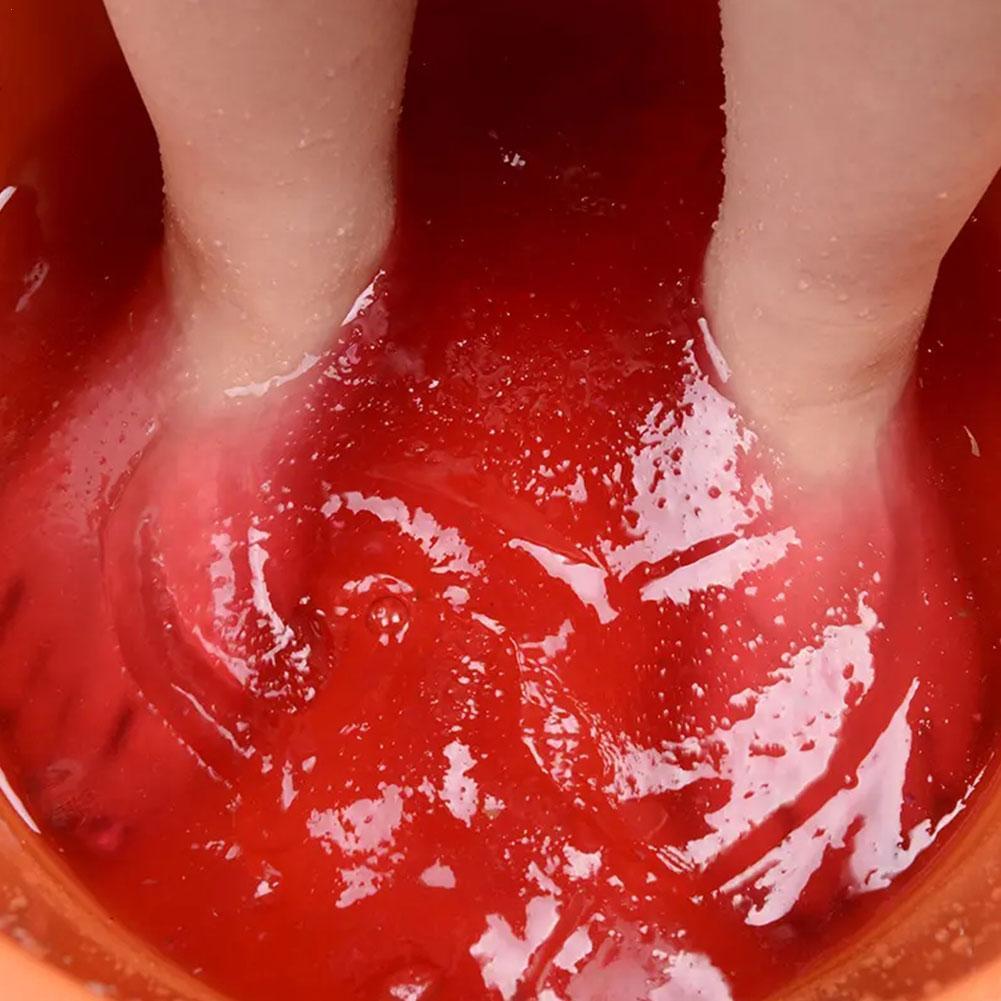 Polvo de baño de burbujas rosa, baño de pies, barro de cristal, exfoliación corporal, cuidado de la piel, SPA, sal, 60g