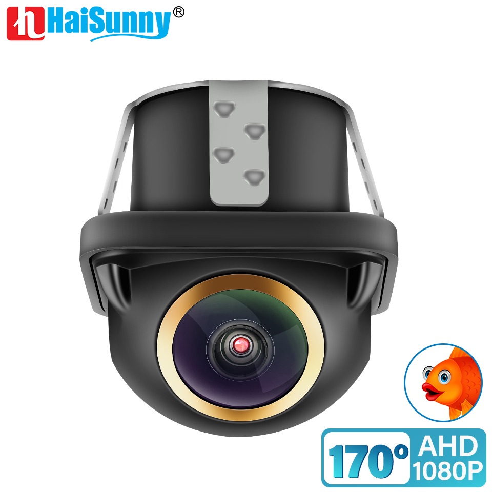 HaiSunny HD Car Rear Side Front View Camera 170 ° Fisheye CVBS AHD 1920x1080P Night Vision Waterproof Reversing Parking Camera
