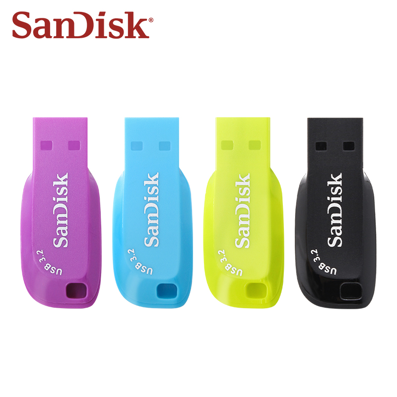 Оригинальный флэш-накопитель SanDisk CZ410 USB3.2, 100 МБ/с, высокоскоростной, 32 ГБ, 64 ГБ, 128 ГБ, UDISK, флэш-накопитель, USB для настольных ПК