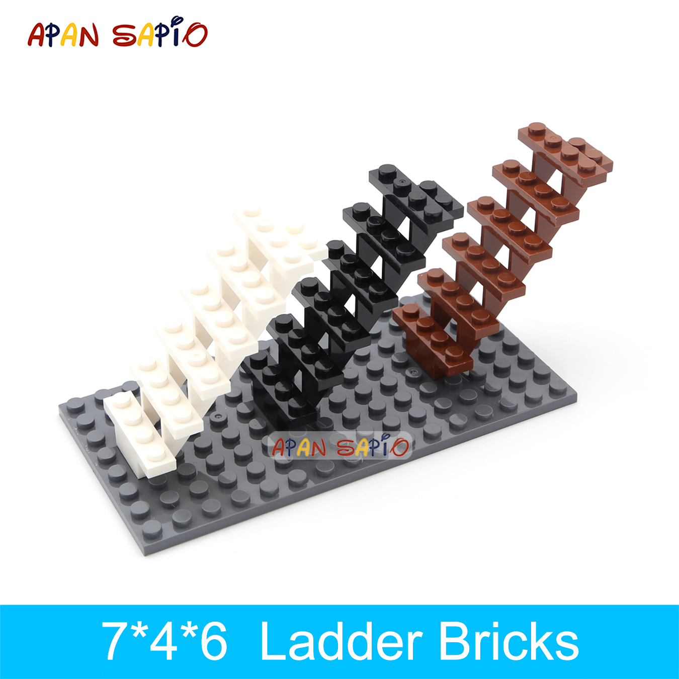 5 stücke DIY Bausteine Leiter 7x4x6 Dicke Figur Ziegel Pädagogisches Kreatives Spielzeug für Kinder Größe Kompatibel mit 30134