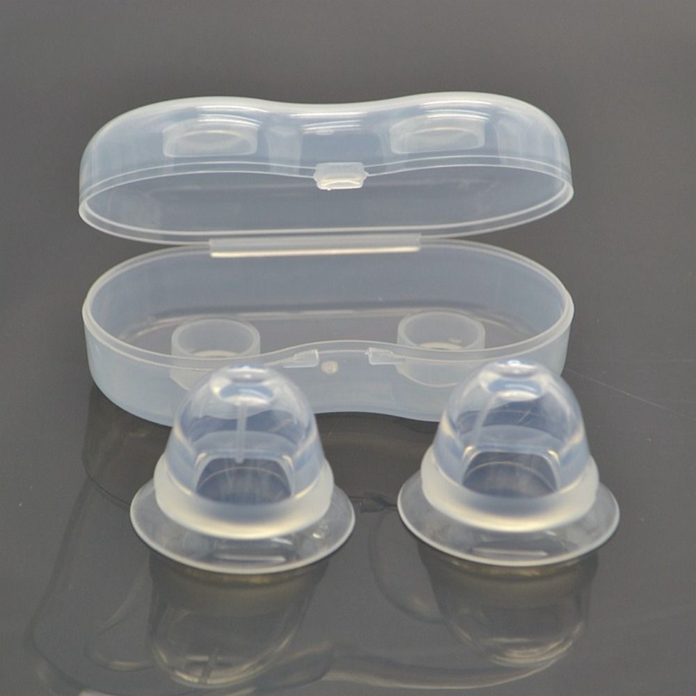 Corrector de pezón para pezones planos invertidos, aspirador de silicona suave, extractor de tratamiento de reparación, 2 uds./Set