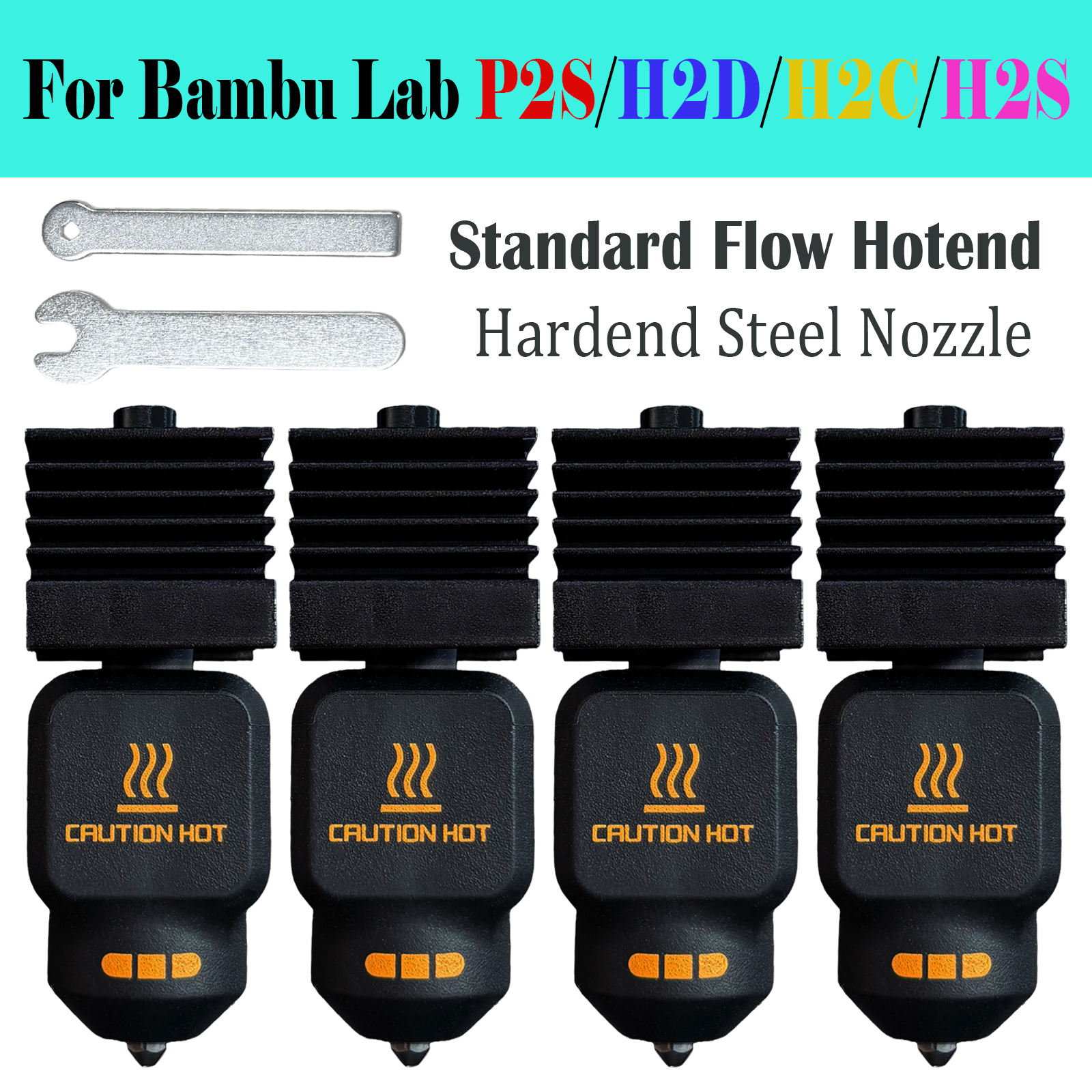 Zestaw Hotend P2S do Bambu Lab H2S P2S H2D, ulepszony hotend, odłączana dysza, głowica drukująca do drukarek 3D Bambulab A1 A1 Mini