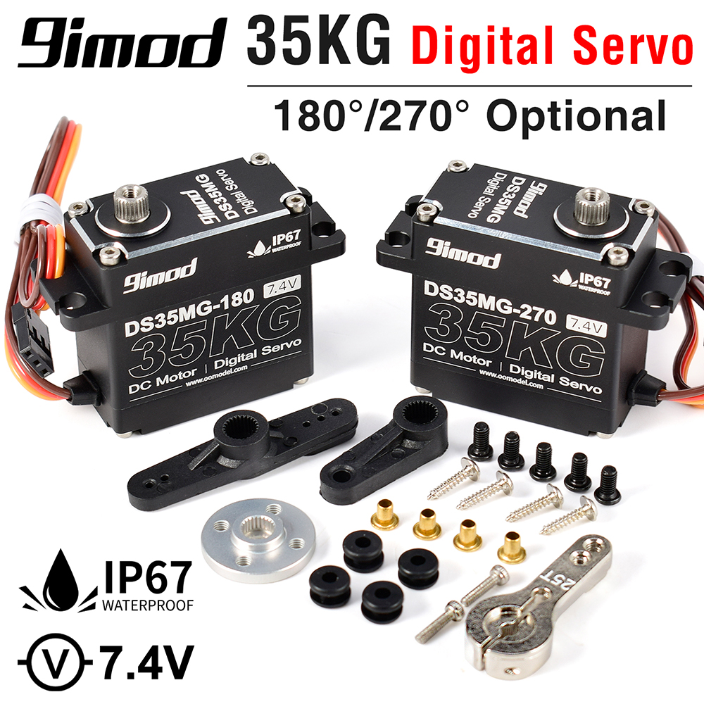 9imod DS35MG Servo impermeable de 35kg totalmente metálico para 1:8 1:10 RC Crawler SCX10 TRX4 D90