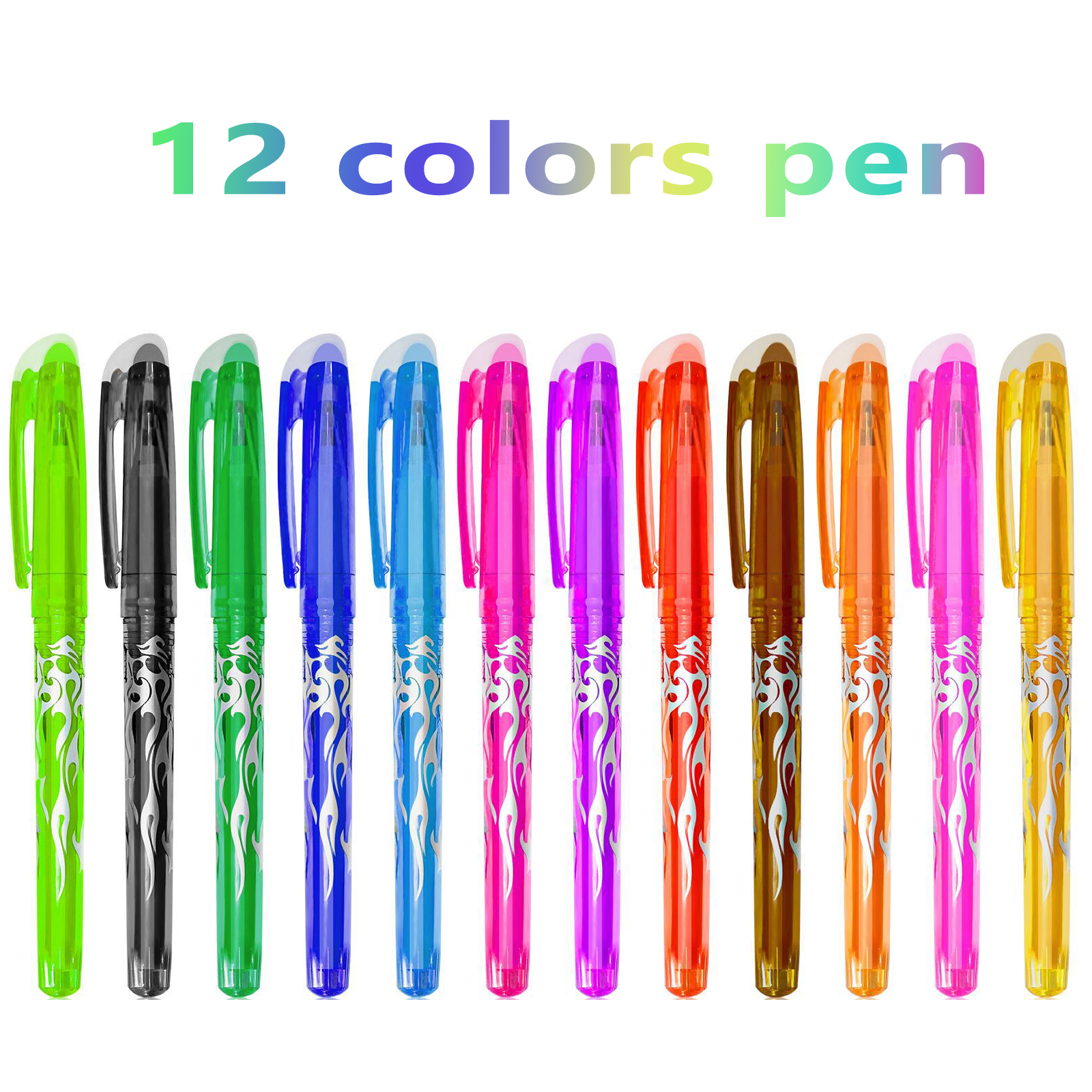 Mehrfarbiger löschbarer Gelstift, 0,7 mm, für Schüler, Schreiben, kreative Zeichenwerkzeuge, Büro, Schulbedarf, Schreibwaren