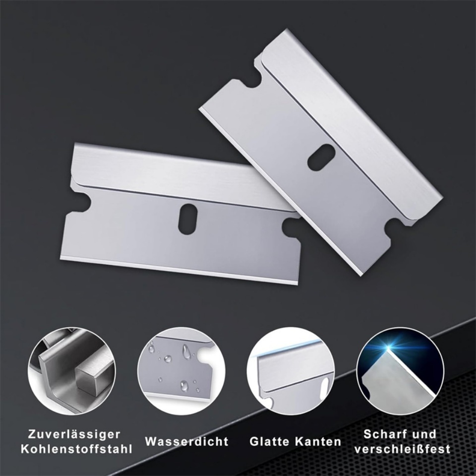 Ersatz-Schaberklingen Klebstoffschaber Autoaufkleber-Entferner Glas- und Farbschaber Reinigungswerkzeug zum Entfernen von Etikettenkleber