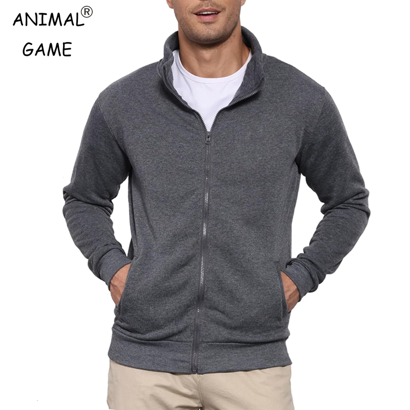 Nueva chaqueta de sudor para hombre, Jersey con capucha, sudadera para hombre sin capucha con chaqueta con cremallera, ropa de calle ligera para deportes al aire libre, M-3XL