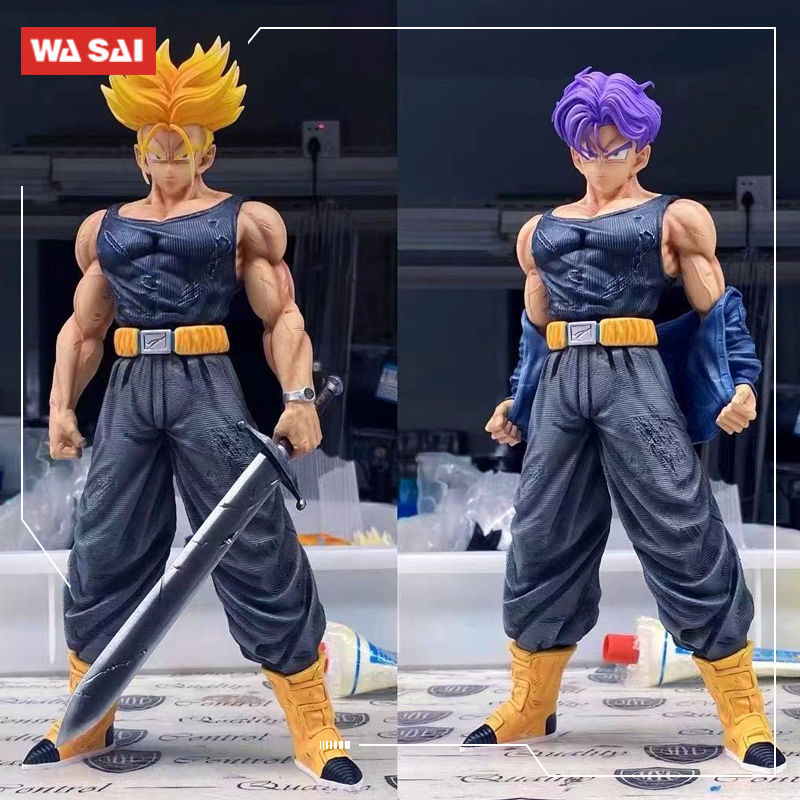 Аниме Dragon Ball Trunks Рисунок Super Saiyan Future Trunks ПВХ Фигурки GK Статуя Коллекция Модель Игрушки