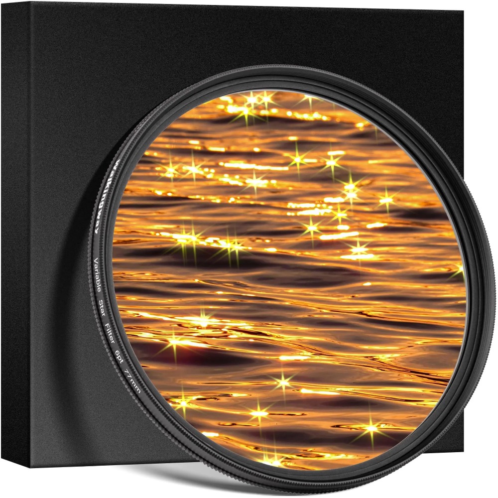 Walking Way Verstelbare Star Line Star Filter 4 6 8-lijns variabele Filtro-camerafilters 49 52 55 58 62 67 72 77 82 mm voor DSLR