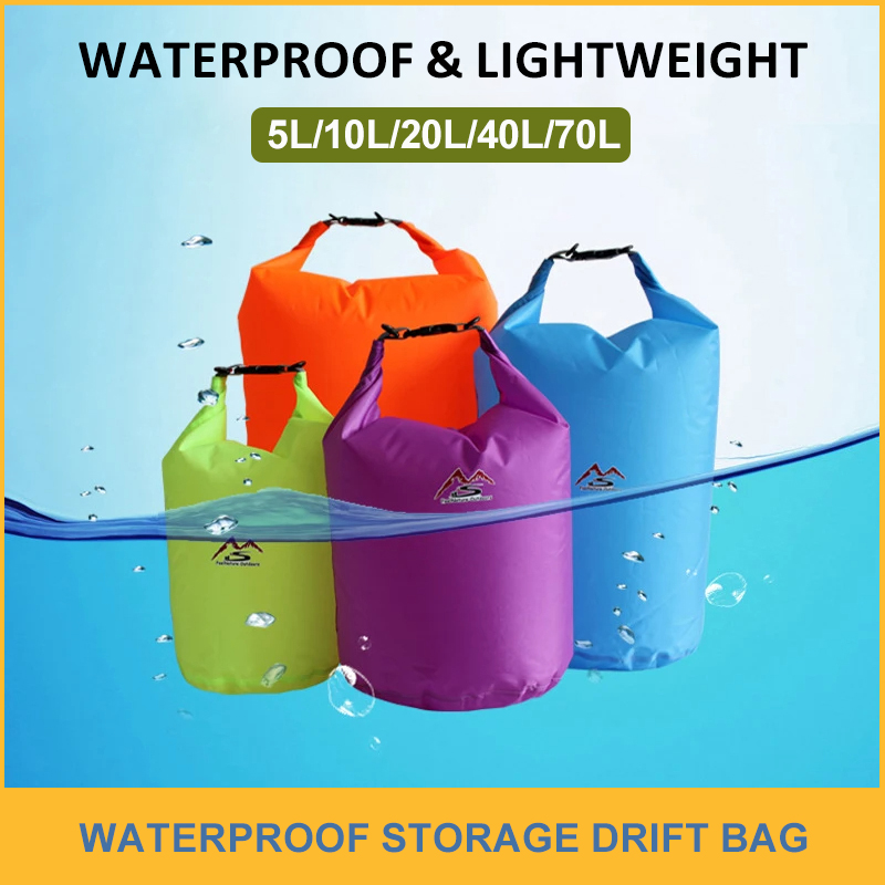 Bolsa de almacenamiento impermeable para deriva, bolsa seca impermeable de alta capacidad para canotaje, pesca, Rafting, senderismo y natación