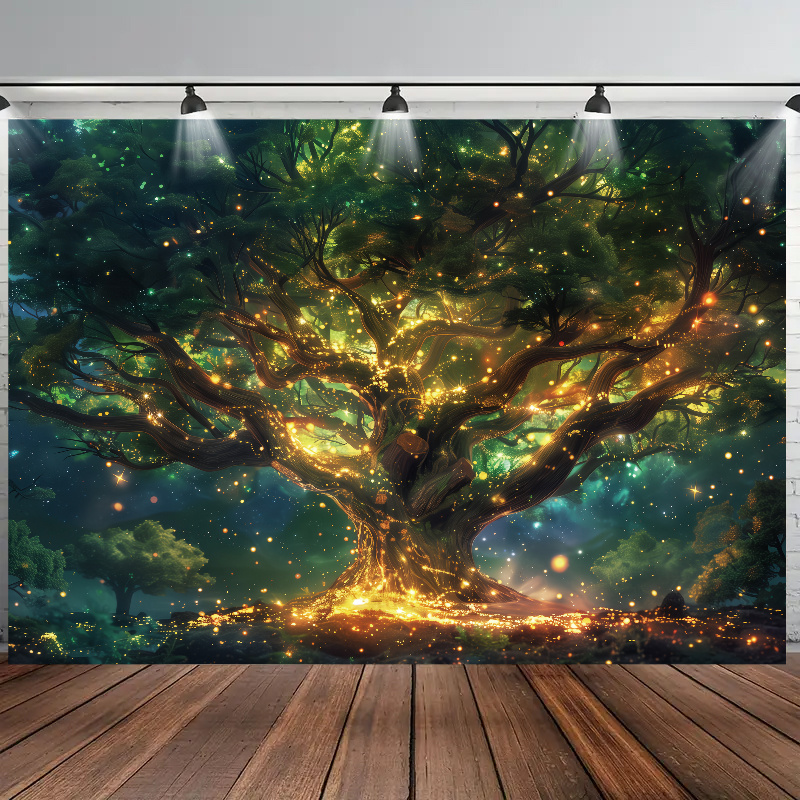Árbol de la vida fondo decoración tapiz bosque paisaje tapiz fiesta fotografía estudio accesorios